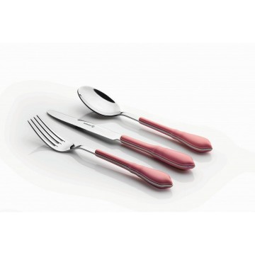 Country 24 pcs. Cutlery Set -Pink/Catal Kasik Seti / A2210-2