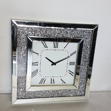 MIRROR CLOCK 5311 Q 50.5X50.5X5 CM